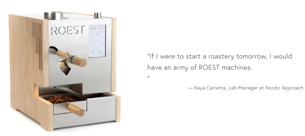 Roest Coffee S100 sample roaster